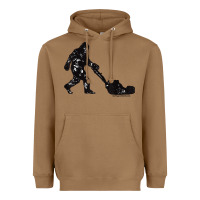 Toasted Coconut mens mowing bigfoot   golf course superintendent maintenance turf t sh Heavyweight Hoodie - linhVisuals