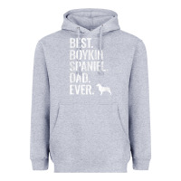 Heather Grey mens best boykin spaniel dad ever   cool dog owner gift Heavyweight Hoodie - linhVisuals