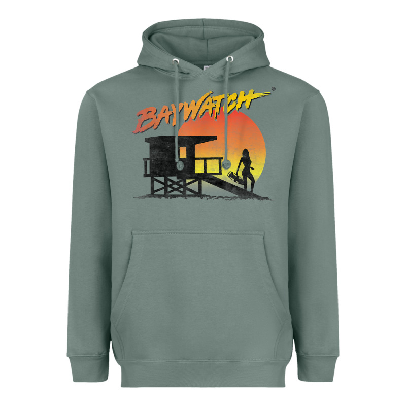 Baywatch Lifeguard Sunset T Shirt Heavyweight Hoodie by linhVisuals | Teevron