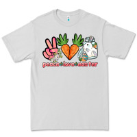 Dove Grey Peace love Easter Day Premium Tee - HowdyJamesFarm