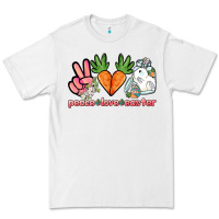 White Peace love Easter Day Premium Tee - HowdyJamesFarm