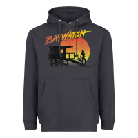 Smoke baywatch lifeguard sunset t shirt Heavyweight Hoodie - linhVisuals
