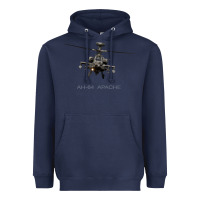 Navy ah 64 apache longbow helicopter t shirt t shirt Heavyweight Hoodie - linhVisuals