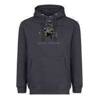 Smoke ah 64 apache longbow helicopter t shirt t shirt Heavyweight Hoodie - linhVisuals