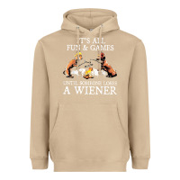 Mushroom it's all fun and games until someone loses a wiener shirt Heavyweight Hoodie - linhVisuals