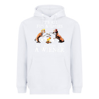 White it's all fun and games until someone loses a wiener shirt Heavyweight Hoodie - linhVisuals