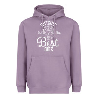 Lavender outside is the best side for outdoor campers and hikers t shirt Heavyweight Hoodie - linhVisuals