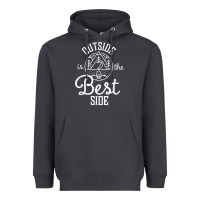 Smoke outside is the best side for outdoor campers and hikers t shirt Heavyweight Hoodie - linhVisuals