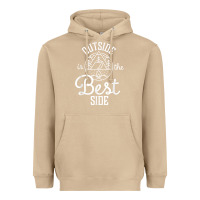 Mushroom outside is the best side for outdoor campers and hikers t shirt Heavyweight Hoodie - linhVisuals
