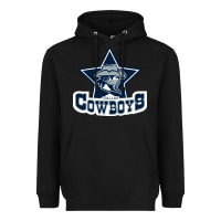 Black the cowboys football Heavyweight Hoodie - linhVisuals