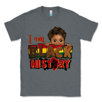 Charcoal Heather i am black history black boy peekaboo juneteenth Classic Tee - CowGirlArtShop