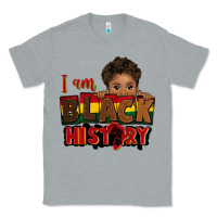 Heather Grey i am black history black boy peekaboo juneteenth Classic Tee - CowGirlArtShop