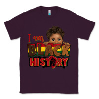 Plum i am black history black boy peekaboo juneteenth Classic Tee - CowGirlArtShop