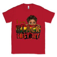 Red i am black history black boy peekaboo juneteenth Classic Tee - CowGirlArtShop