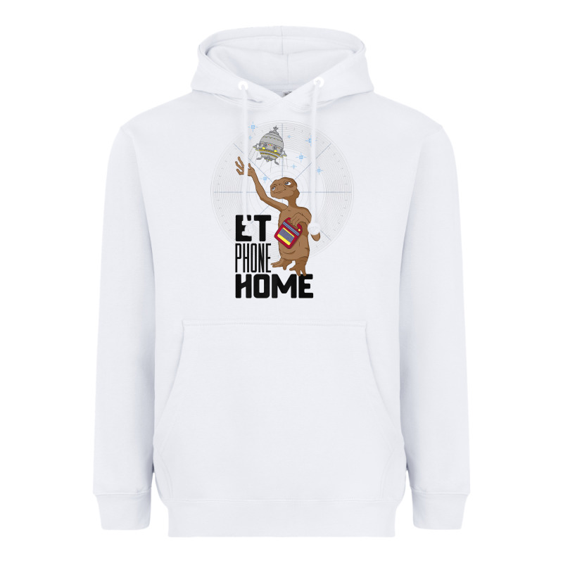 E.t. Phone Home Spaceship Flying Away Premium T Shirt Heavyweight Hoodie by linhVisuals | Teevron