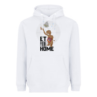 White e.t. phone home spaceship flying away premium t shirt Heavyweight Hoodie - linhVisuals