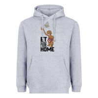Heather Grey e.t. phone home spaceship flying away premium t shirt Heavyweight Hoodie - linhVisuals
