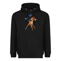 Black bambi Heavyweight Hoodie - linhVisuals