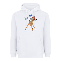 White bambi Heavyweight Hoodie - linhVisuals