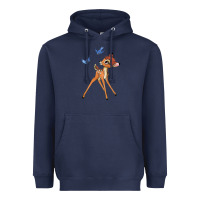 Navy bambi Heavyweight Hoodie - linhVisuals