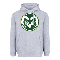 Heather Grey The colorado state rams Heavyweight Hoodie - linhVisuals
