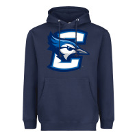 Navy The creighton bluejays Heavyweight Hoodie - linhVisuals