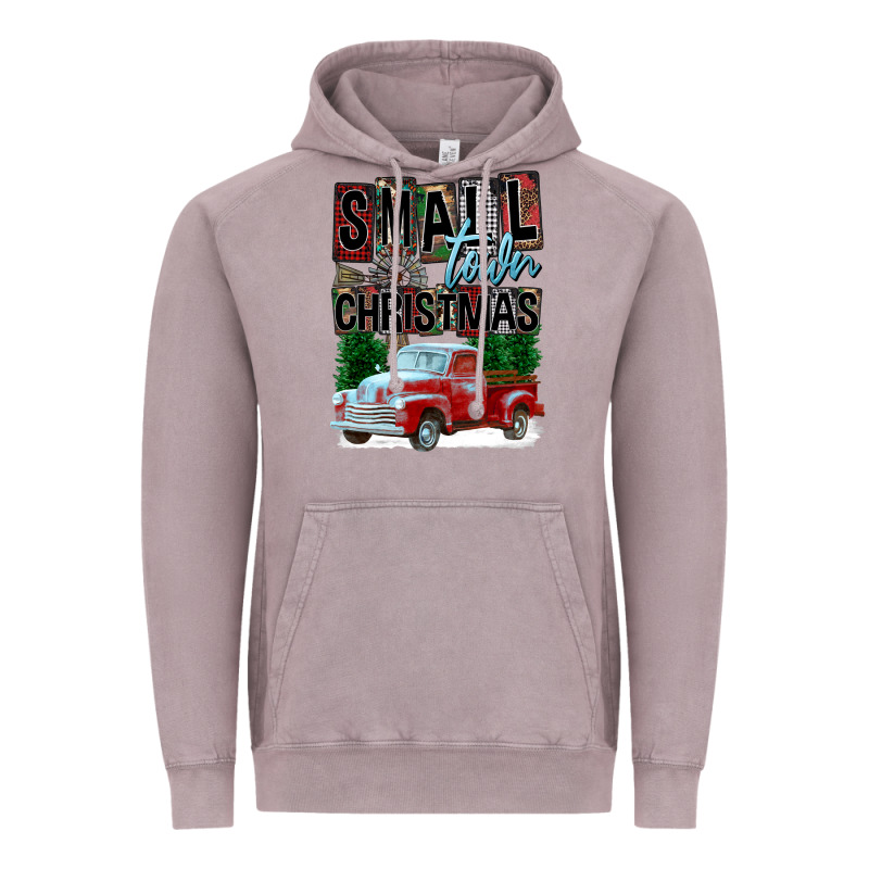 Small Town Christmas Vintage Hoodie by FaDigitalArtStudio | Teevron