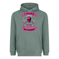 Sage biker gear motorcycle gifts biker chick i ride my biker tank top Heavyweight Hoodie - linhVisuals