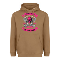 Toasted Coconut biker gear motorcycle gifts biker chick i ride my biker tank top Heavyweight Hoodie - linhVisuals
