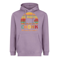 Lavender chonk cat scale meme retro oh lawd he comin' memes t shirt Heavyweight Hoodie - linhVisuals