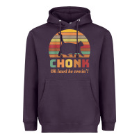 Plum chonk cat scale meme retro oh lawd he comin' memes t shirt Heavyweight Hoodie - linhVisuals