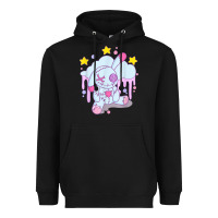 Black bunny pastel goth voodoo doll t shirt Heavyweight Hoodie - linhVisuals