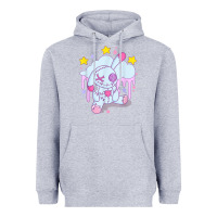 Heather Grey bunny pastel goth voodoo doll t shirt Heavyweight Hoodie - linhVisuals