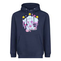Navy bunny pastel goth voodoo doll t shirt Heavyweight Hoodie - linhVisuals