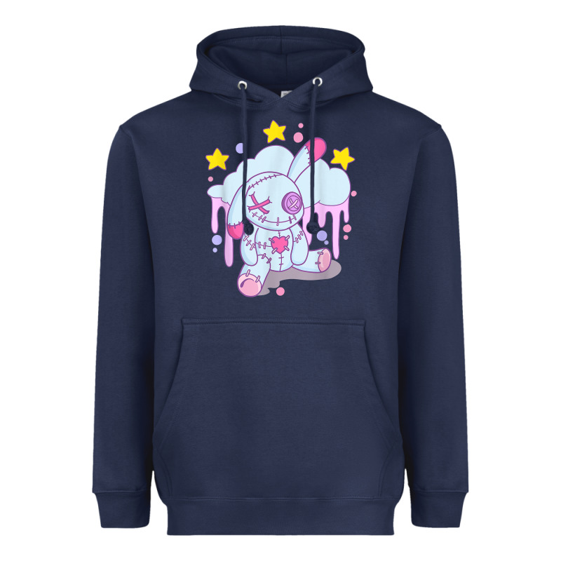 Bunny Pastel Goth Voodoo Doll T Shirt Heavyweight Hoodie by linhVisuals | Teevron