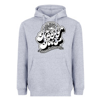 Heather Grey happy joes pizza Heavyweight Hoodie - linhVisuals