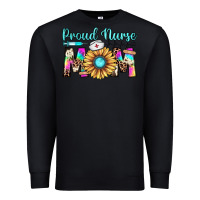 Black proud nurse mom Premium Sweatshirt - JahusDesignShop