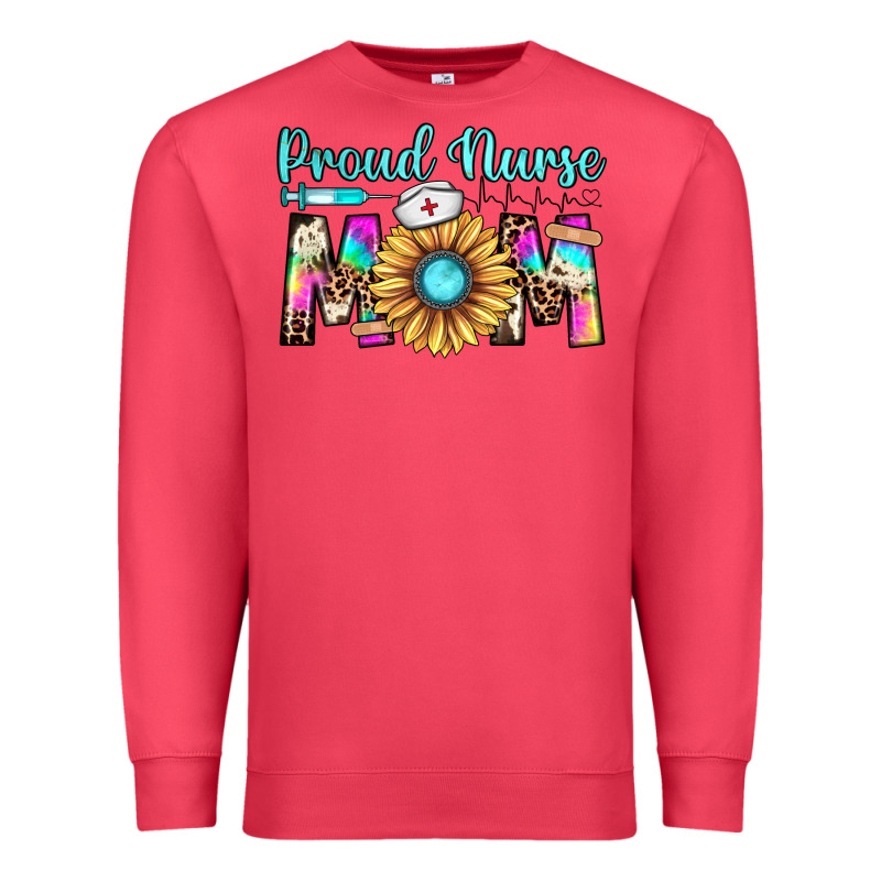 Proud Nurse Mom Premium Sweatshirt by JahusDesignShop | Teevron