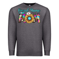 Charcoal Heather proud nurse mom Premium Sweatshirt - JahusDesignShop