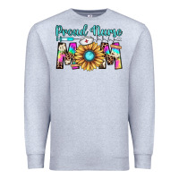 Heather Grey proud nurse mom Premium Sweatshirt - JahusDesignShop