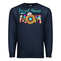 Navy proud nurse mom Premium Sweatshirt - JahusDesignShop