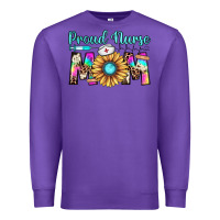 Purple proud nurse mom Premium Sweatshirt - JahusDesignShop