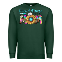 Sports Green proud nurse mom Premium Sweatshirt - JahusDesignShop