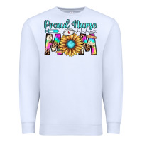White proud nurse mom Premium Sweatshirt - JahusDesignShop