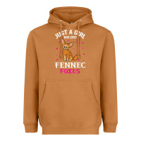 Meerkat fennec fox just a girl who loves fennec foxes t shirt Heavyweight Hoodie - linhVisuals