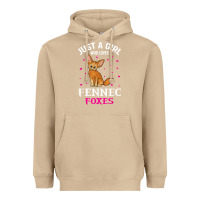 Mushroom fennec fox just a girl who loves fennec foxes t shirt Heavyweight Hoodie - linhVisuals