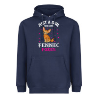 Fennec Fox Just A Girl Who Loves Fennec Foxes T Shirt Heavyweight Hoodie | Teevron