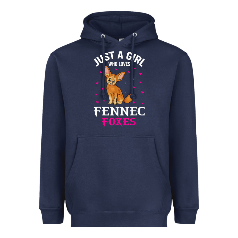 Fennec Fox Just A Girl Who Loves Fennec Foxes T Shirt Heavyweight Hoodie by linhVisuals | Teevron