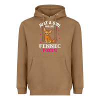 Toasted Coconut fennec fox just a girl who loves fennec foxes t shirt Heavyweight Hoodie - linhVisuals