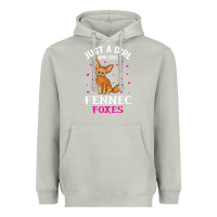 Moon Dust fennec fox just a girl who loves fennec foxes t shirt Heavyweight Hoodie - linhVisuals